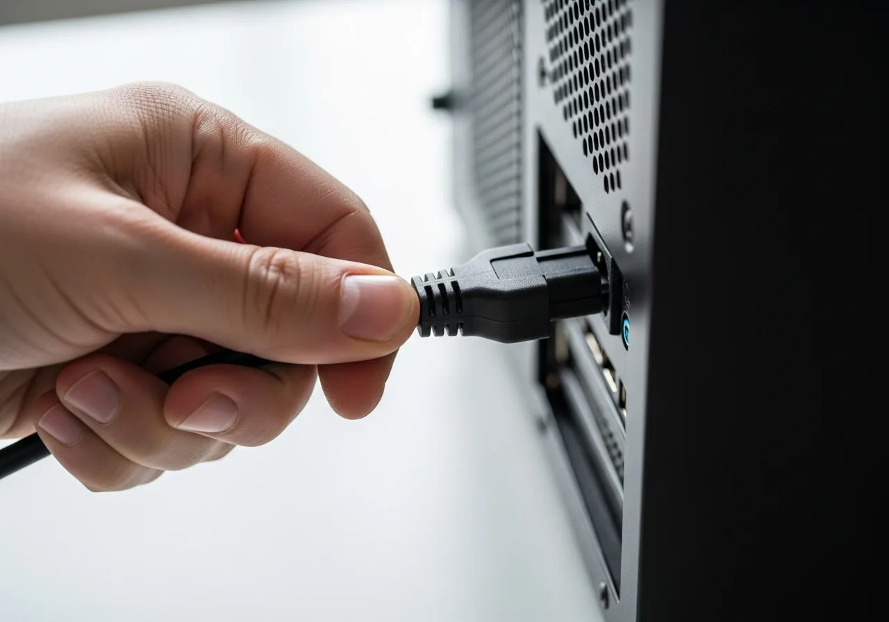Power down and disconnect
