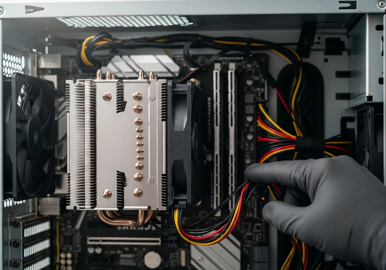 Inspect the disturbed cooling parts
