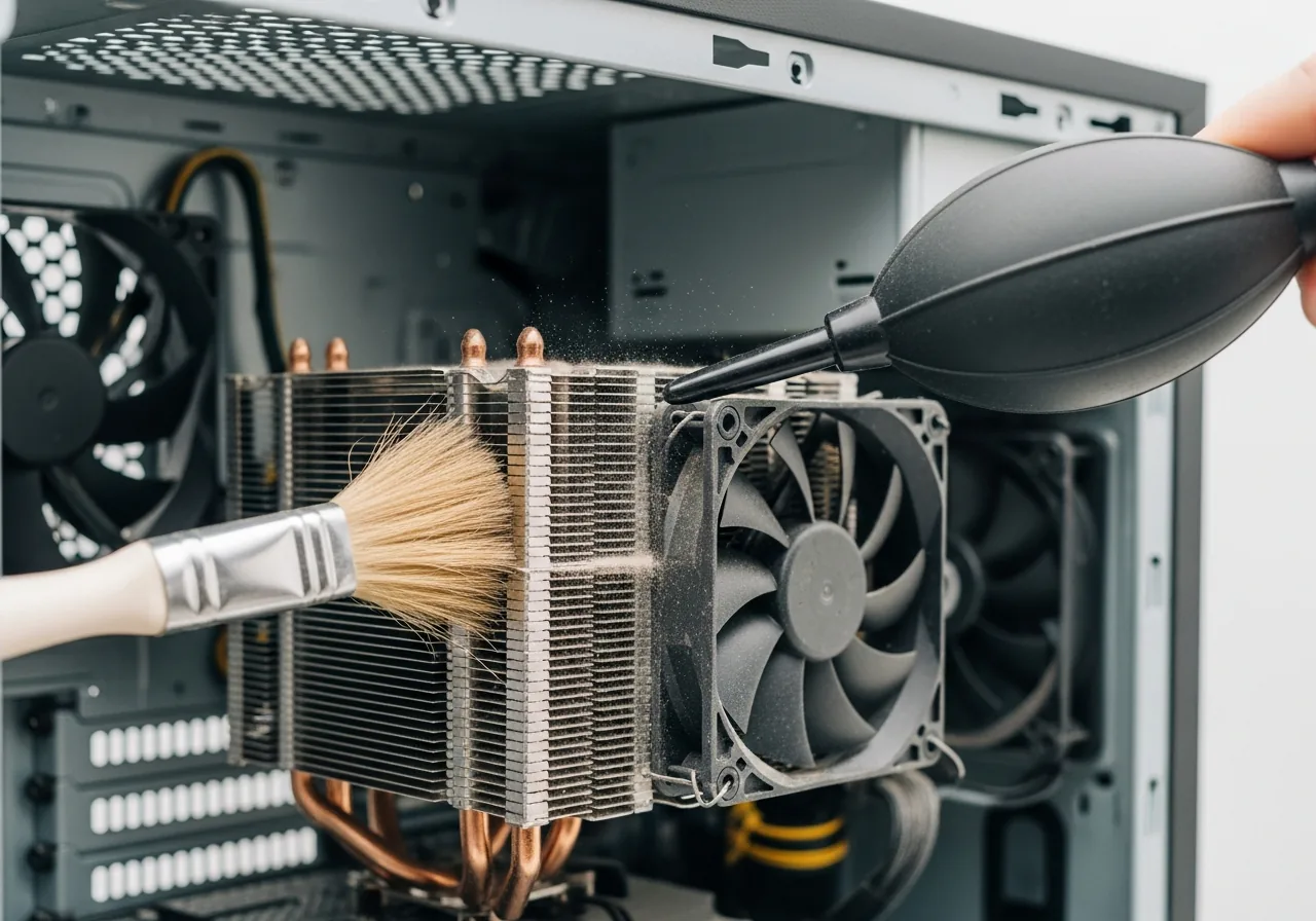 Power off and clear the cooling