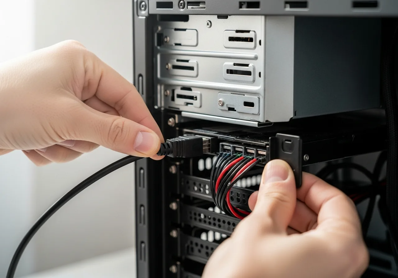 Power down before reseating