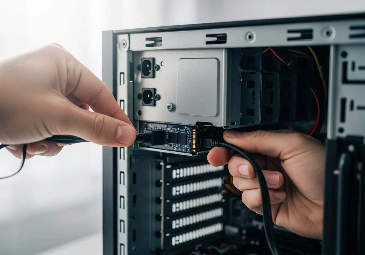 Power down before checking links