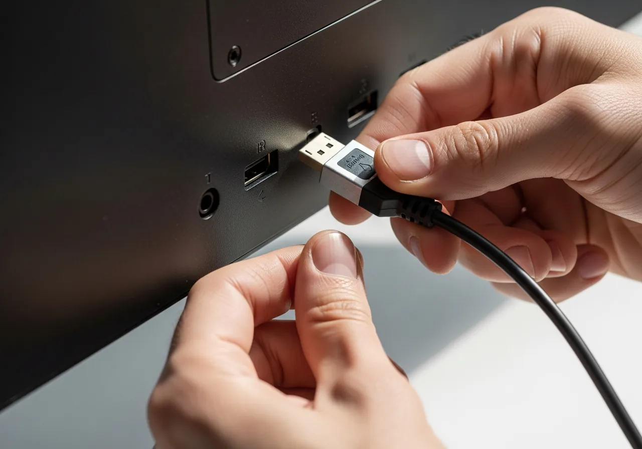 Reseat the video cable