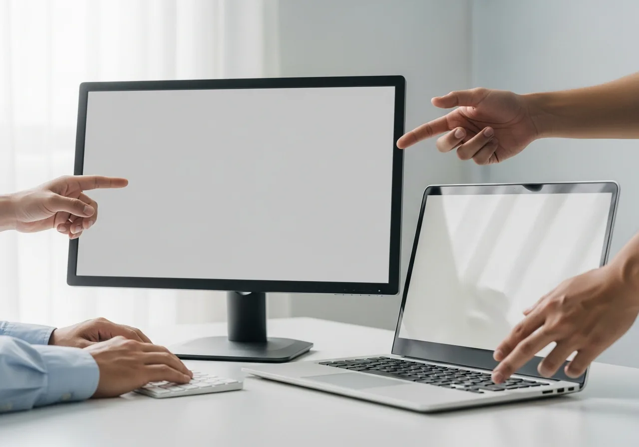 Compare an external screen