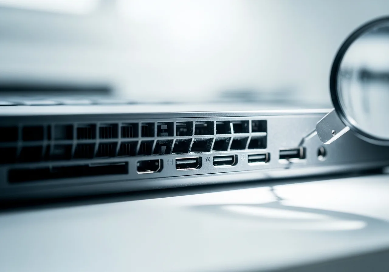 Look over vents and ports