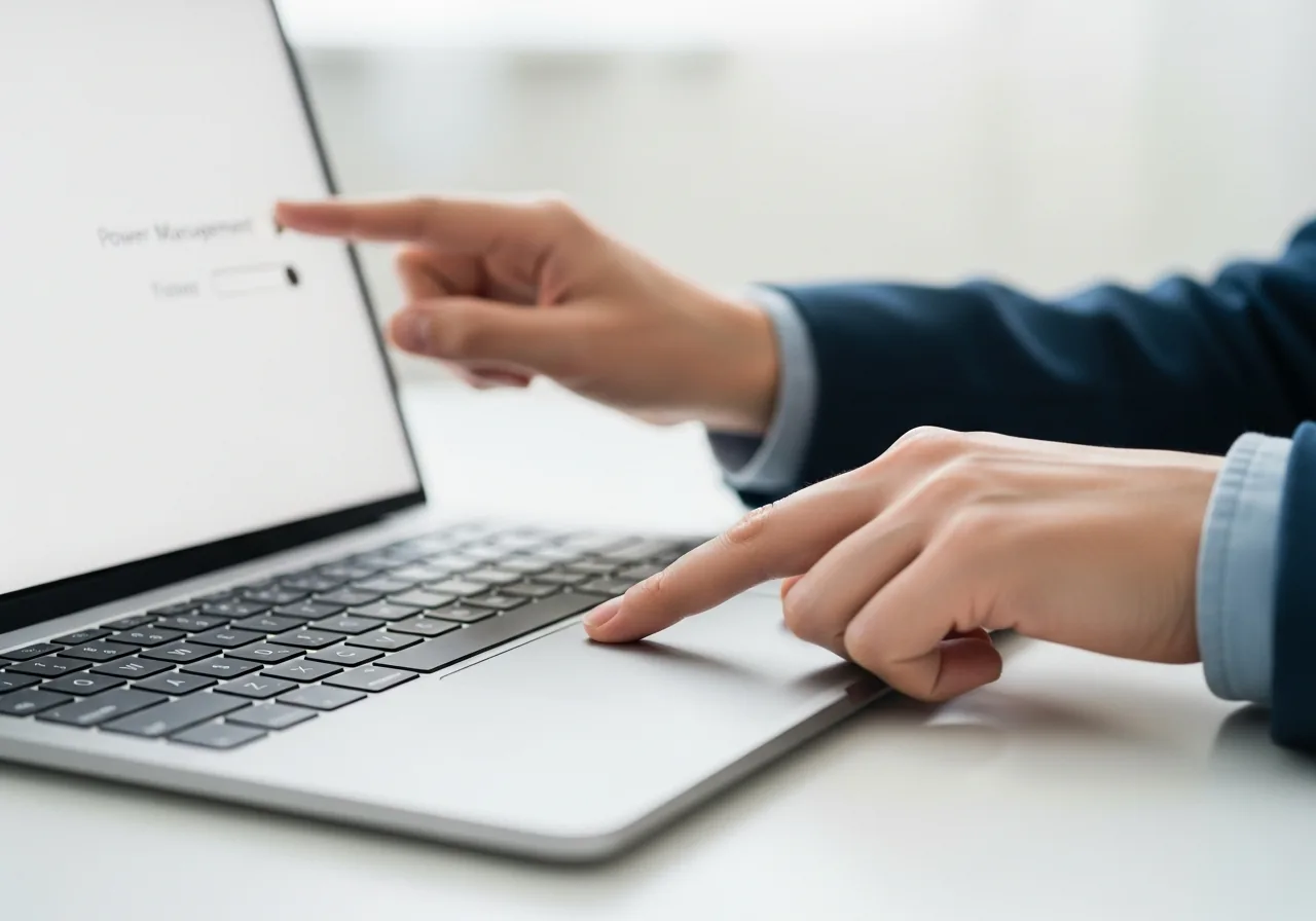 Review power-management settings