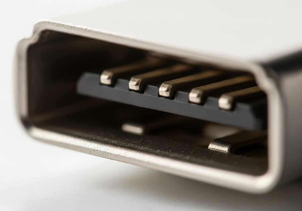 Inspect the port contacts