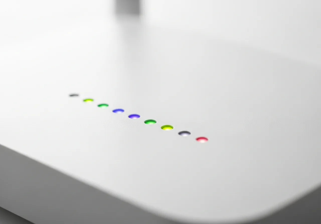 Check the router's uplink lights